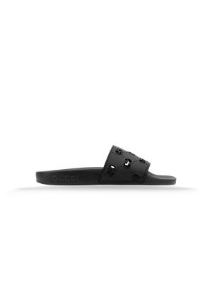 GUCCI Pursuit Perfora Ted 573922 1000 Slippers